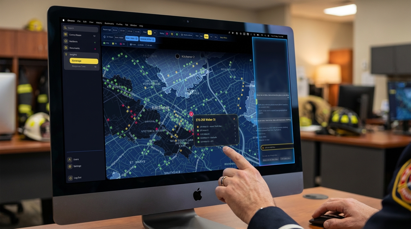 Command Dashboard for city risk analysis